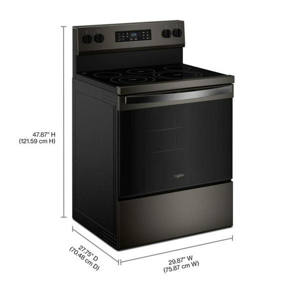 Whirlpool® 30-inch Electric Range with Air Cooking Technology YWFES5730SV