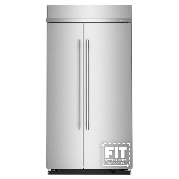 Kitchenaid® 25.5 Cu. Ft. 42" Built-In Side-by-Side Refrigerator with Platinum Interior KBSN742SPS