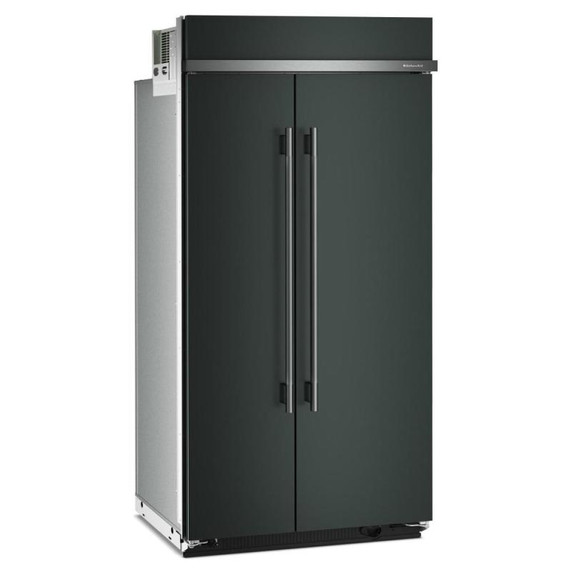Kitchenaid® 25.5 Cu. Ft. 42" Built-In Side-by-Side Refrigerator with Platinum Interior KBSN742SJP