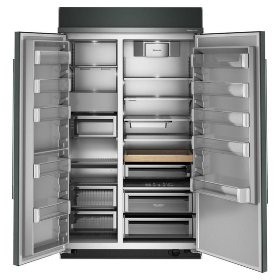 Kitchenaid® 30 Cu. Ft. 48" Built-In Side-by-Side Refrigerator with Platinum Interior KBSN748SJP