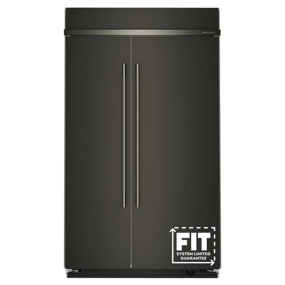 Kitchenaid® 30 Cu. Ft. 48" Built-In Side-by-Side Refrigerator with Platinum Interior KBSN748SBE