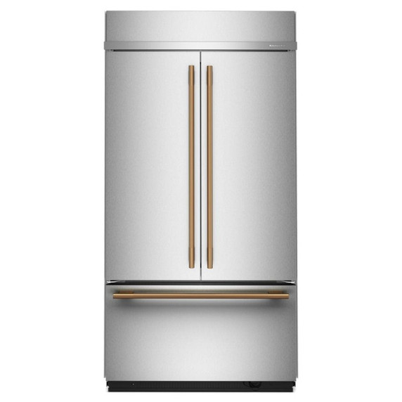 Kitchenaid® 24.2 Cu. Ft. 42"" Built-In French Door Bottom Mount Refrigerator with Platinum Interior KBFN542SPS