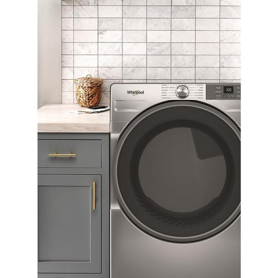 OPENBOX Whirlpool® 7.4 cu. ft. Smart Front Load ENERGY STAR® Electric Dryer with Wrinkle Shield™ Option YWED5720RR
