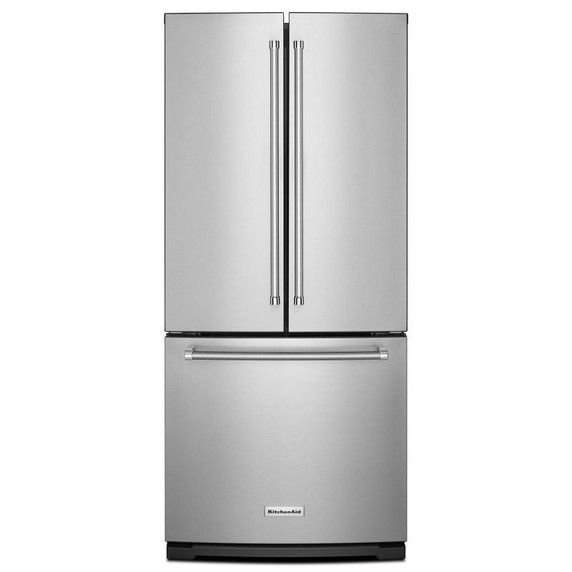 OPENBOX of Kitchenaid® 20 cu. Ft. 30-Inch Width Standard Depth French Door Refrigerator with Interior Dispense KRFF300ESS OPENBOX of Kitchenaid® 20 cu. Ft. 30-Inch Width Standard Depth French Door Refrigerator with Interior Dispense KRFF300ESS