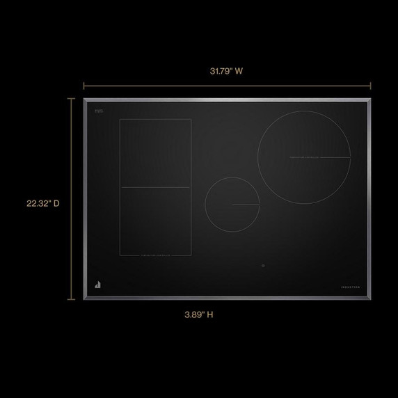 Jennair® 30" Lustre Smart Induction Cooktop with Temperature-Controlled Cooking JICT730SS Jennair® 30" Lustre Smart Induction Cooktop with Temperature-Controlled Cooking JICT730SS