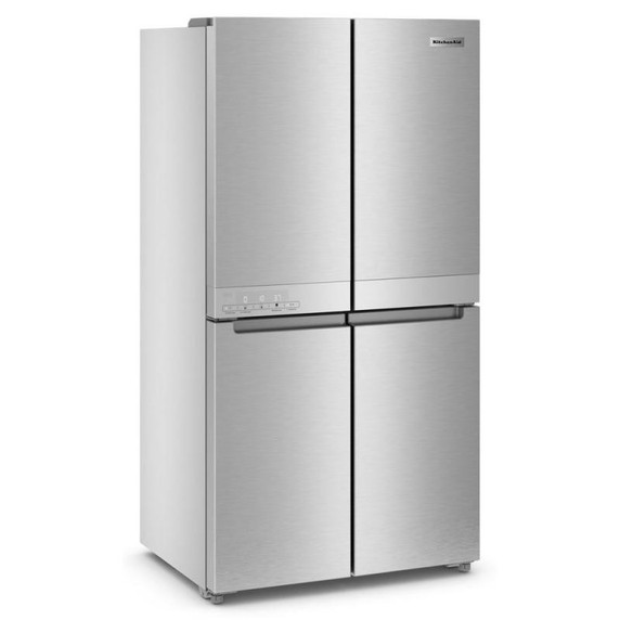 OPENBOX of Kitchenaid® 19.4 cu. ft. 36-inch wide Counter-Depth 4-Door Refrigerator with PrintShield™ Finish KRQC506MPS