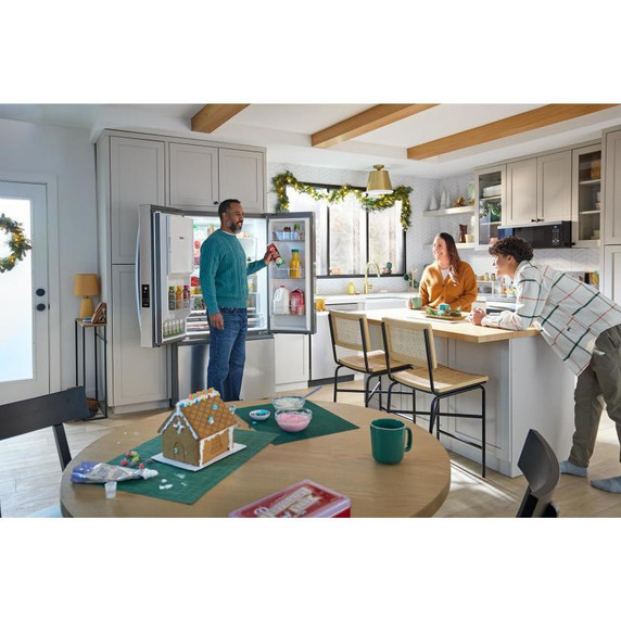 OPENBOX .Whirlpool® 36-Inch French Door Refrigerator with In-Door Water and Ice Maker - 30 cu. ft. WRFF3536SZ