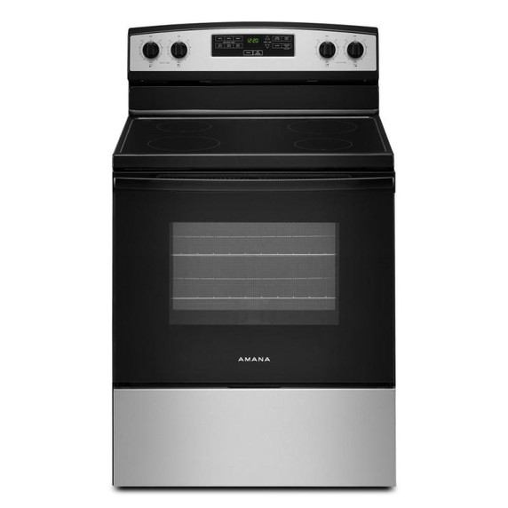 30-inch Amana® Electric Range with Extra-Large Oven Window YAER6203MSS