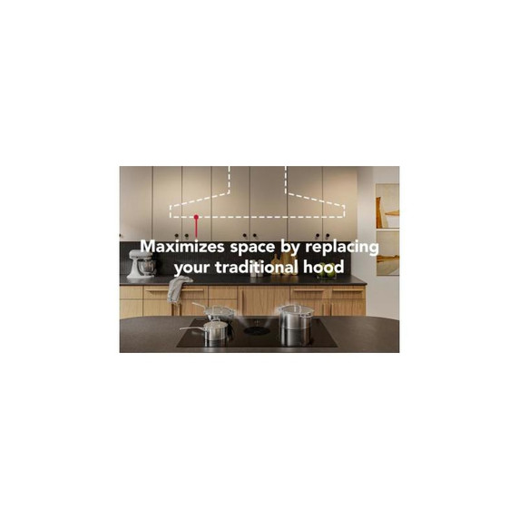 Kitchenaid® 36-inch NextGen Induction Downdraft Cooktop with Bridge XL Even-Heat™  Zone KCID936SBL