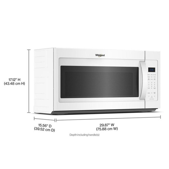 Whirlpool® 1.9 cu ft. Over the Range Microwave with Sensor Cooking Technology - 900 Watts YWMMS3230SW
