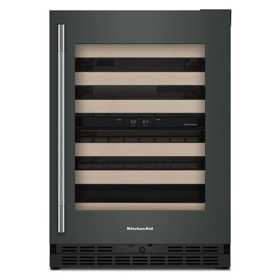 Kitchenaid® 24" Undercounter Wine Cellar with Full-Extension Wood-Front Racks KUWR524SJP Kitchenaid® 24" Undercounter Wine Cellar with Full-Extension Wood-Front Racks KUWR524SJP