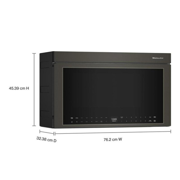 Kitchenaid® Multifunction Over-the-Range Microwave Oven with Flush Built-In Design YKMMF530PBE