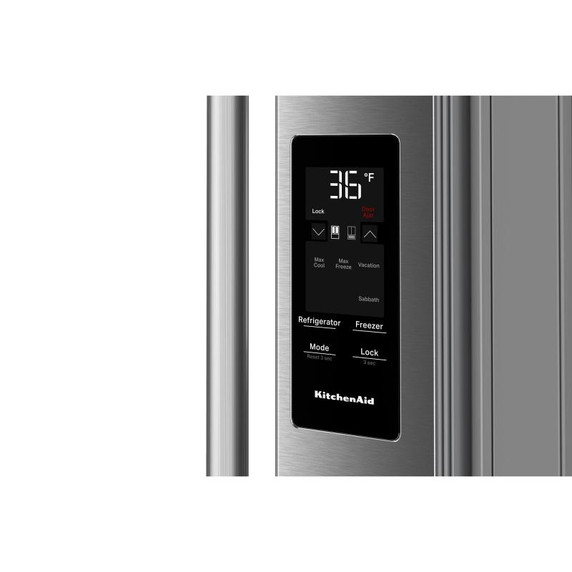 Kitchenaid® 30 cu. ft. French Door Refrigerator with Exterior Water and Ice KRFF436SPS