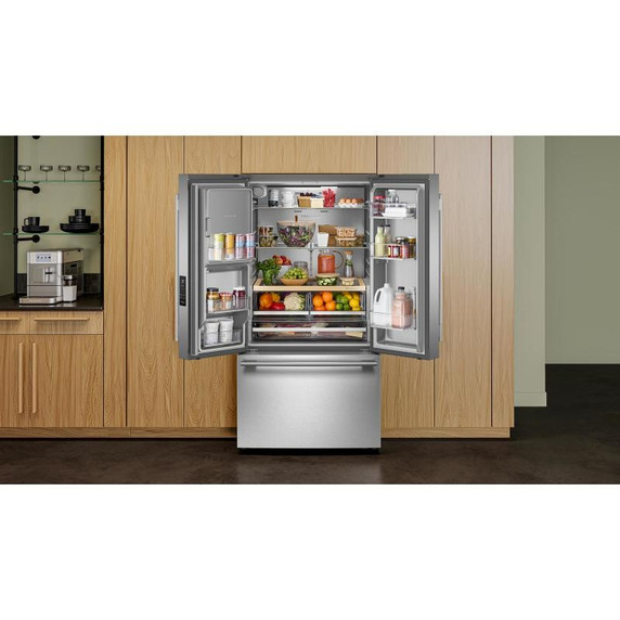 Kitchenaid® 30 cu. ft. French Door Refrigerator with Exterior Water and Ice KRFF436SPS