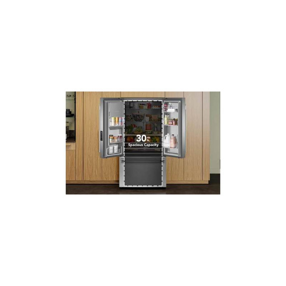 Kitchenaid® 30 cu. ft. French Door Refrigerator with Exterior Water and Ice KRFF436SPS
