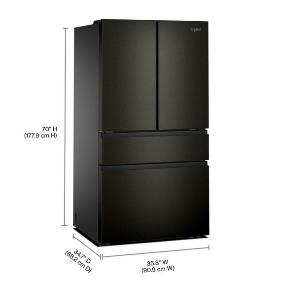 Whirlpool® 30 Cu. Ft. Family-Sized Capacity French door refrigerator with Flexible Tempearture Drawer WRMF3336SV