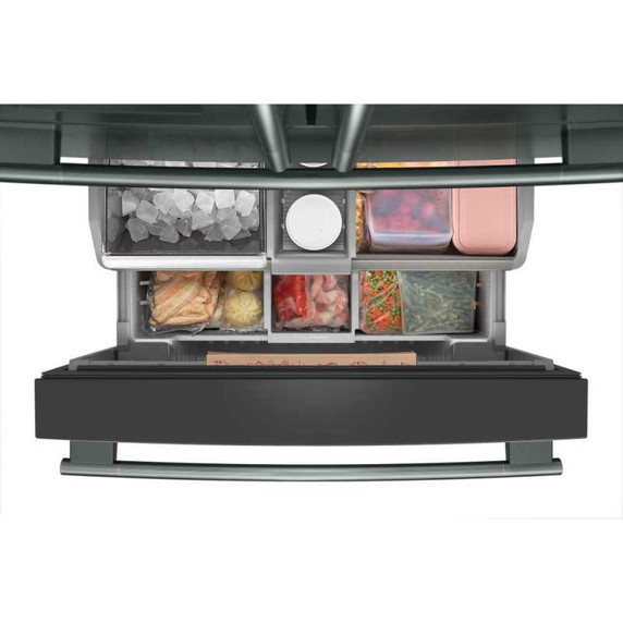 Kitchenaid® 29 cu. ft. French Door Refrigerator with Exterior Water and Ice and FreshChill™ Full-Width Refrigerated Drawer KRMF436SJP