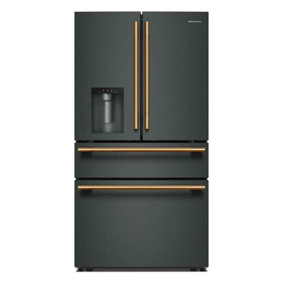 Kitchenaid® 29 cu. ft. French Door Refrigerator with Exterior Water and Ice and FreshChill™ Full-Width Refrigerated Drawer KRMF436SJP