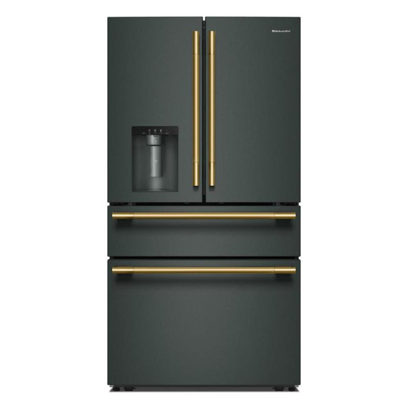 Kitchenaid® 29 cu. ft. French Door Refrigerator with Exterior Water and Ice and FreshChill™ Full-Width Refrigerated Drawer KRMF436SJP