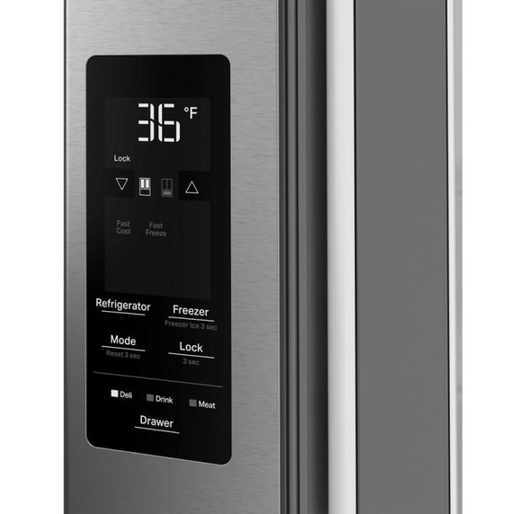 Whirlpool® 30 Cu. Ft. Family-Sized Capacity French door refrigerator with Flexible Tempearture Drawer WRMF3336SZ