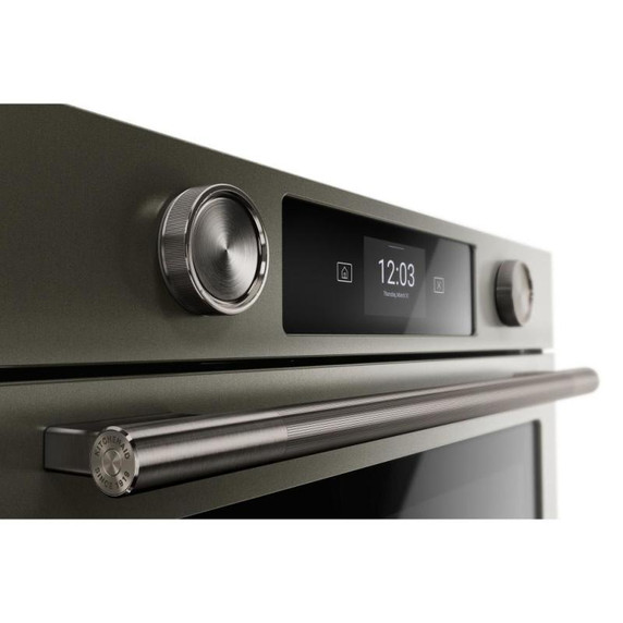 Kitchenaid® 30-inch Smart Electric Single Wall Oven with Assisted Cooking Modes - Black Ore KOES730SBE