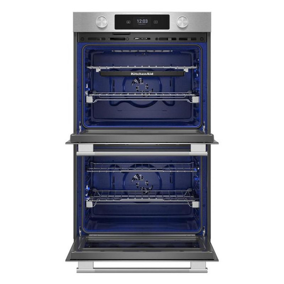 Kitchenaid® 30-inch Smart Electric Double Wall Oven with Assisted Cooking Modes - PrintShield™ Finish KOED730SPS