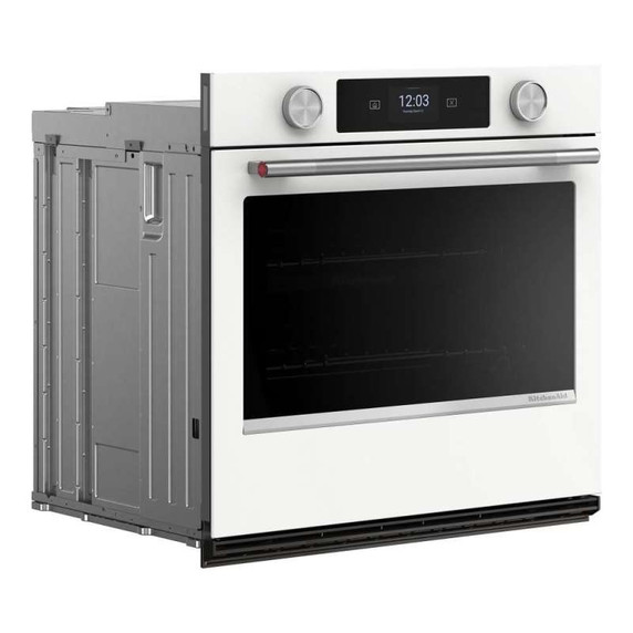 Kitchenaid® 30-inch Smart Electric Single Wall Oven with Assisted Cooking Modes - White KOES730SWH