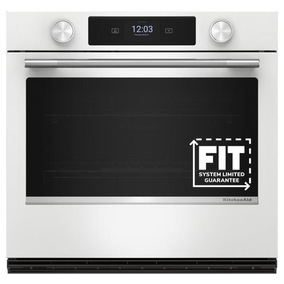 Kitchenaid® 30-inch Smart Electric Single Wall Oven with Assisted Cooking Modes - White KOES730SWH