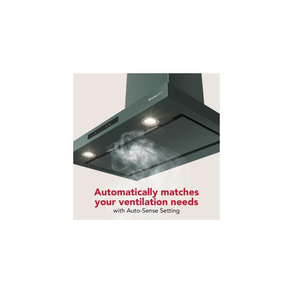 KitchenAid® 30-inch Wall-Mount, 4-Speed Canopy Hood KVWC730SJP