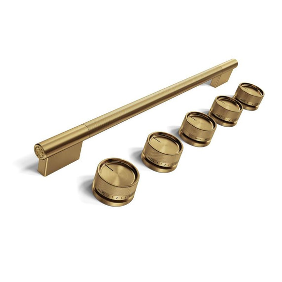 Brass Handle and Knob Hardware Accessory Kit for KitchenAid® Slide-In Convection Gas Range W11773968 Brass Handle and Knob Hardware Accessory Kit for KitchenAid® Slide-In Convection Gas Range W11773968