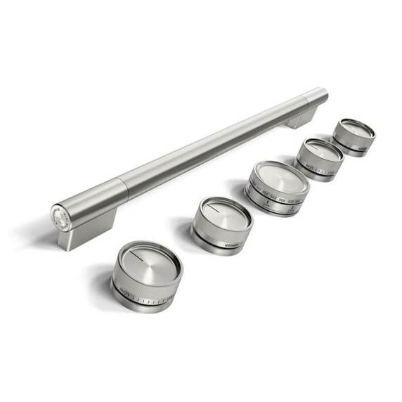 Stainless Steel Handle and Knob Hardware Accessory Kit for KitchenAid® 30" Commercial-Style Gas Range W11774749