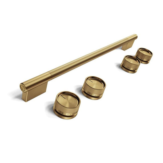 Brass Handle and Knob Hardware Accessory Kit for KitchenAid® Slide-In Convection Electric Range W11773972 Brass Handle and Knob Hardware Accessory Kit for KitchenAid® Slide-In Convection Electric Range W11773972