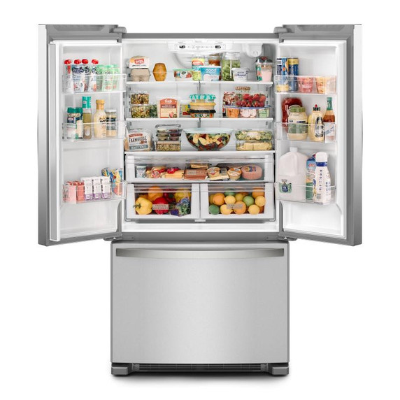 openbox of Whirlpool® 36-Inch Wide Counter-Depth French Door Bottom Mount Refrigerator - 20 cu. ft. WRFC2036RZ ( 3 years warranty)