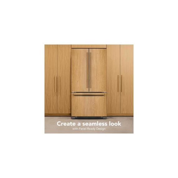 Kitchenaid® 22 Cu. Ft. 36-Inch Panel-Ready Counter-Depth French Door Refrigerator with Internal Water Dispenser KRFC136TPA