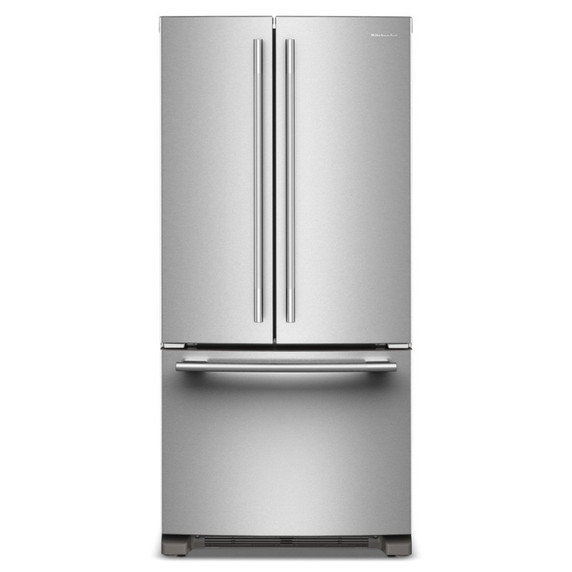 Kitchenaid® 22 Cu. Ft. 33-Inch Standard-Depth French Door Refrigerator with Internal Water Dispenser KRFF333SPS