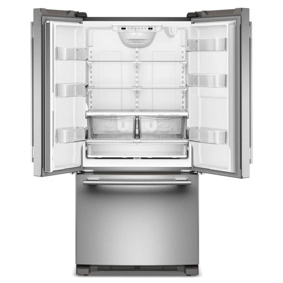 Kitchenaid® 22 Cu. Ft. 33-Inch Standard-Depth French Door Refrigerator with Internal Water Dispenser KRFF333SPS