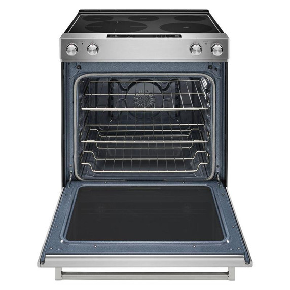 OPENBOX of Kitchenaid® 30-Inch 5-Element Electric Convection Front Control Range YKSEG700ESS(3 years warranty)