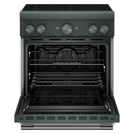 Kitchenaid® 30-Inch 4-Element Induction Freestanding Commercial-Style Range with Air Fry KFIS930SJP