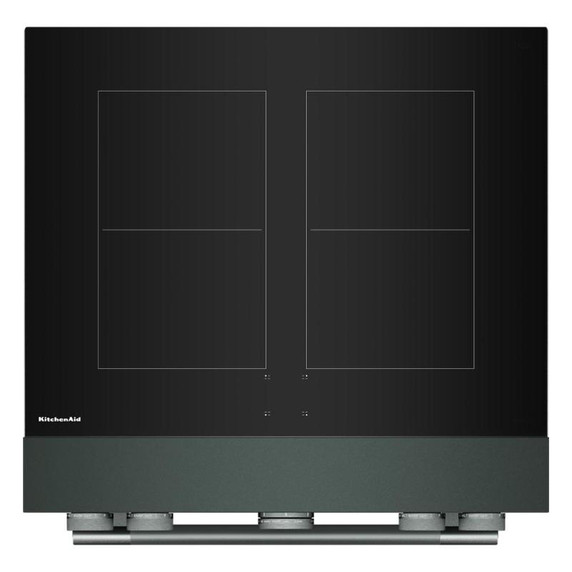 Kitchenaid® 30-Inch 4-Element Induction Freestanding Commercial-Style Range with Air Fry KFIS930SJP