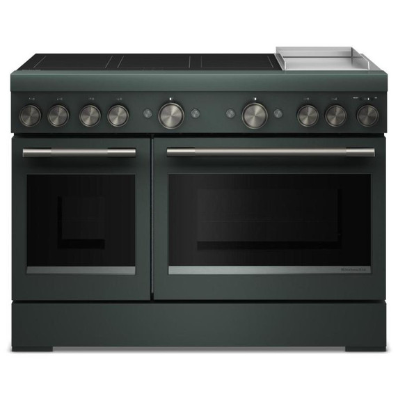 Kitchenaid® 48-Inch 6-Element Induction Freestanding Commercial-Style Range with Griddle KFID948SJP
