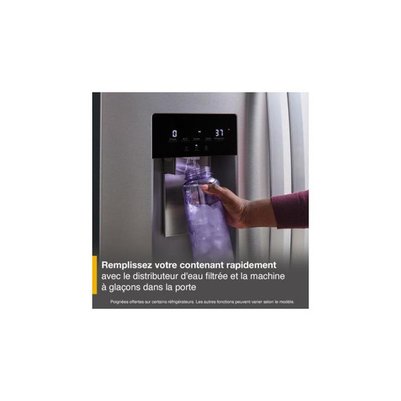 Whirlpool® 36-inch Wide True Counter Depth 4-Door French Door Refrigerator - 22 cu. ft. WRMC5036RV