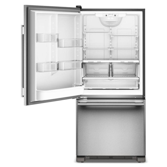 Kitchenaid® 19 Cu. Ft. 30-Inch Standard-Depth Bottom Mount Refrigerator with Left Door Swing KRBL130SPS