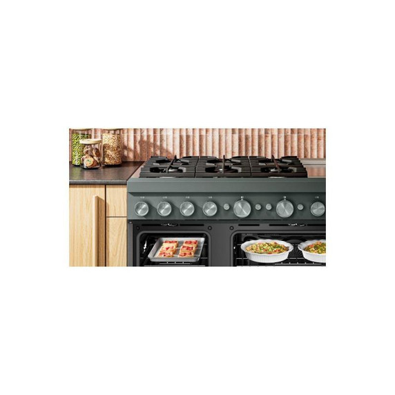 Kitchenaid® 48-Inch 6 Burner Commercial-Style Dual Fuel Range with Griddle KFDD948SJP
