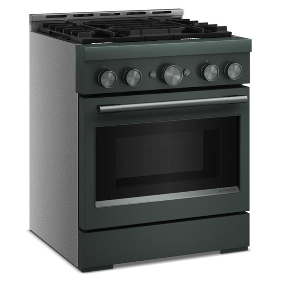 KitchenAid® 30-Inch 4 Burner Commercial-Style Gas Range with No Preheat Air Fry Mode KFGS930SJP