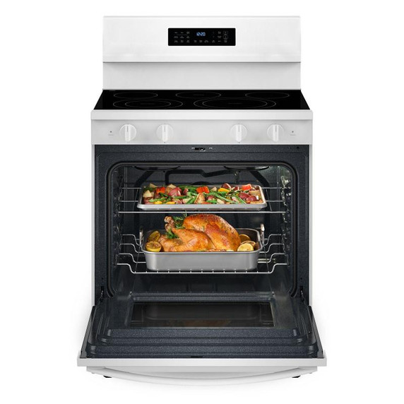 Openbox of Whirlpool® 30-Inch Electric Range with Air Cooking Technology and No Preheat Air Fry YWFES7030SW (2 years warranty)
