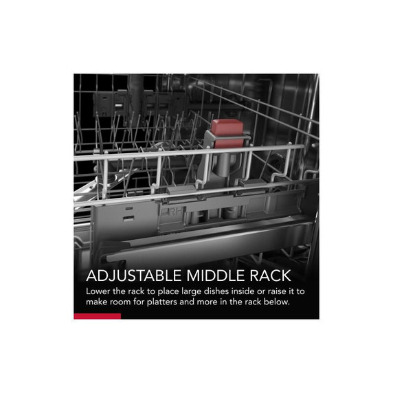 Openbox of KitchenAid® 39 dBA Dishwasher with Third Level Utensil Rack KDFE204KWH (2 years warranty)