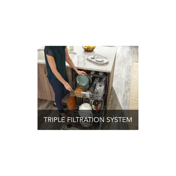 Openbox of KitchenAid® 39 dBA Dishwasher with Third Level Utensil Rack KDFE204KWH (2 years warranty)