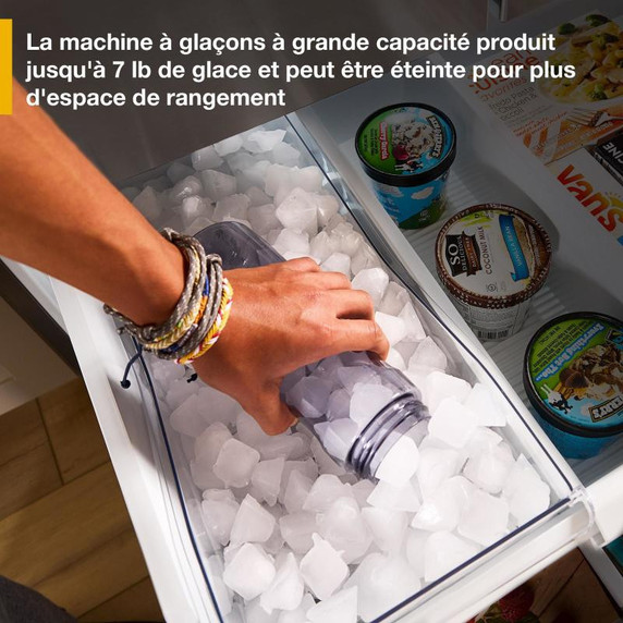 OPEN BOX Whirlpool® 36-Inch French Door Refrigerator with Ice Maker - 31 cu. ft. WRFF3136SZ (2 years warranty)