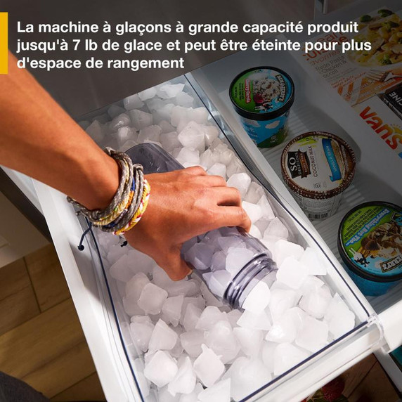 OPENBOX of Whirlpool® 36-Inch French Door Refrigerator with Interior Water Dispenser - 31 cu. ft. WRFF3336SZ (2 years warranty)