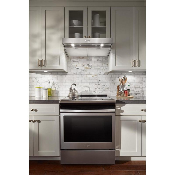 OPENBOX of Whirlpool® 30" Range Hood with Dishwasher-Safe Full-Width Grease Filters WVU37UC0FS